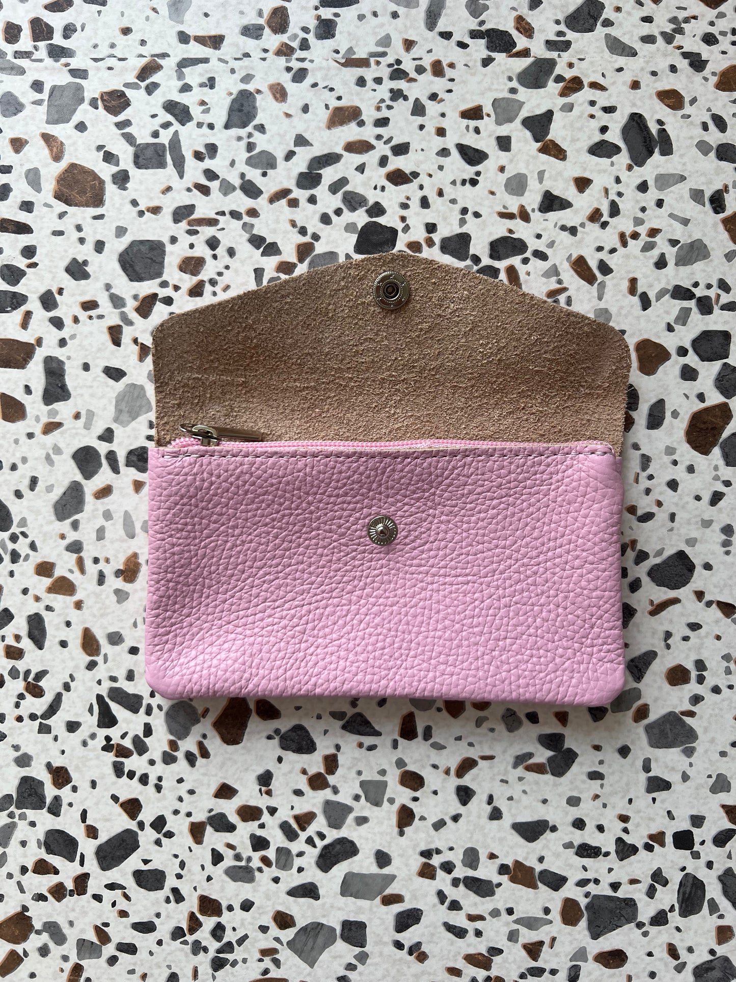 Portefeuille en cuir - Rose