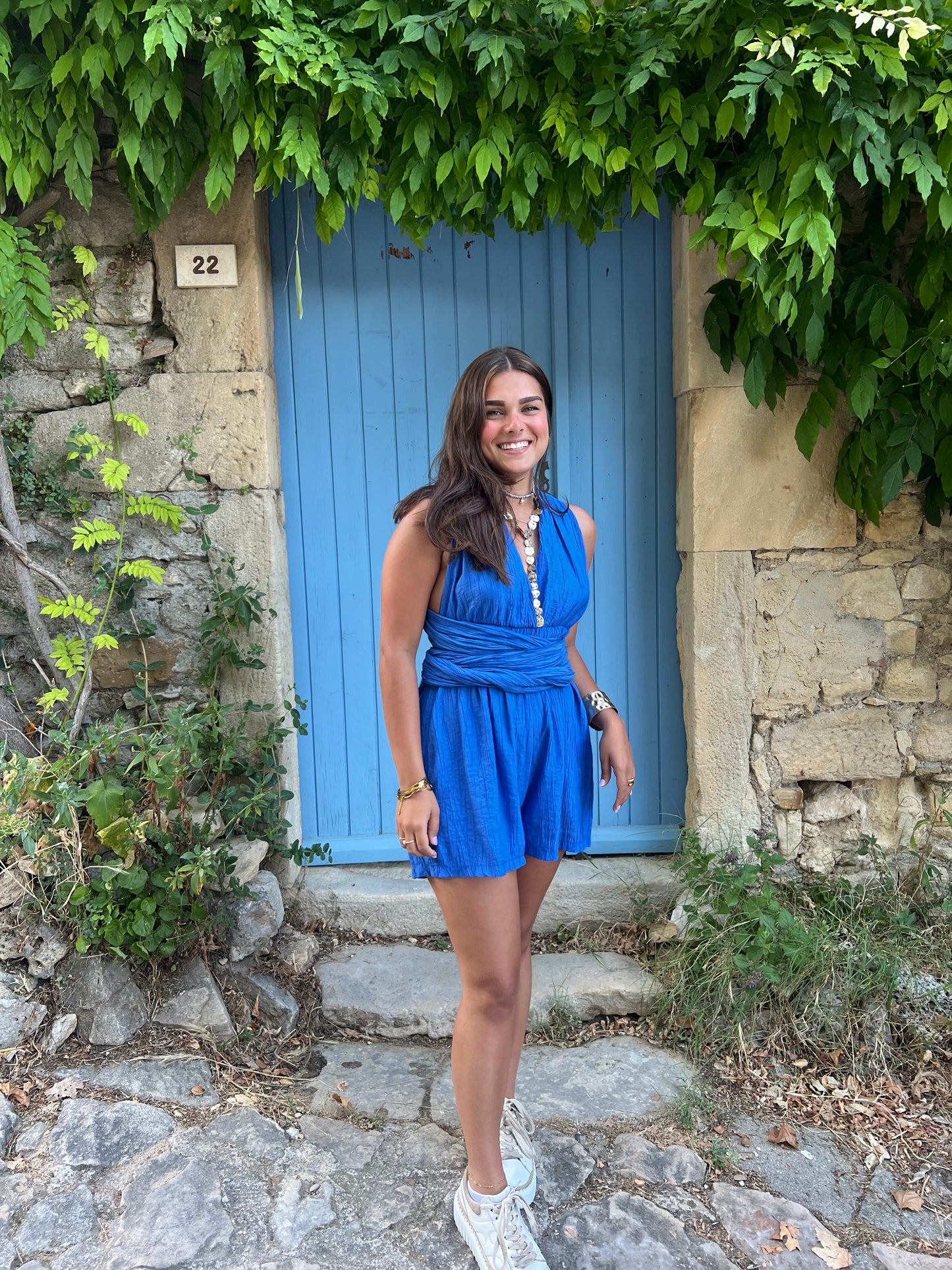 Combinaison short  Eclat bleue (multiposition)