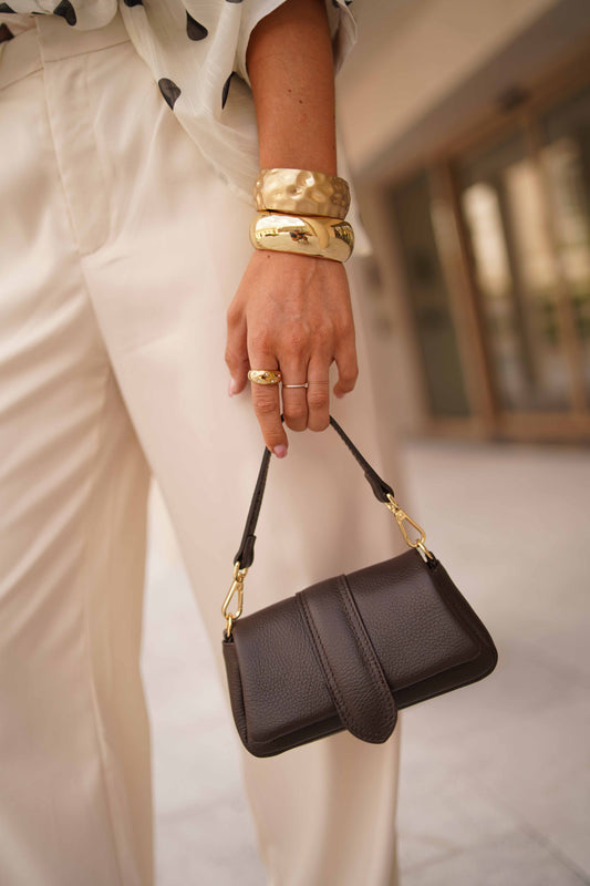 Sac Muse en cuir marron