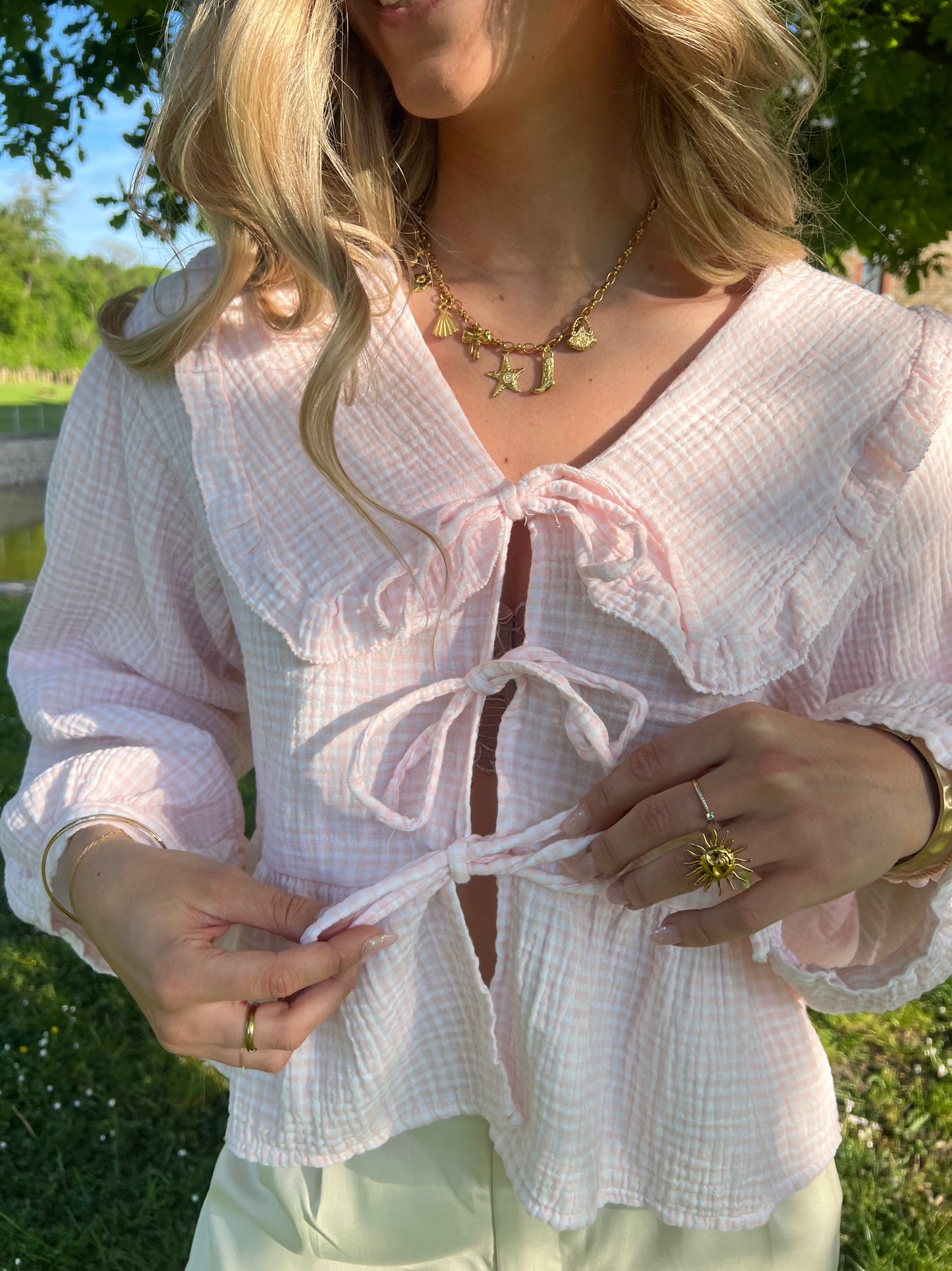 Blouse Vichy Rose