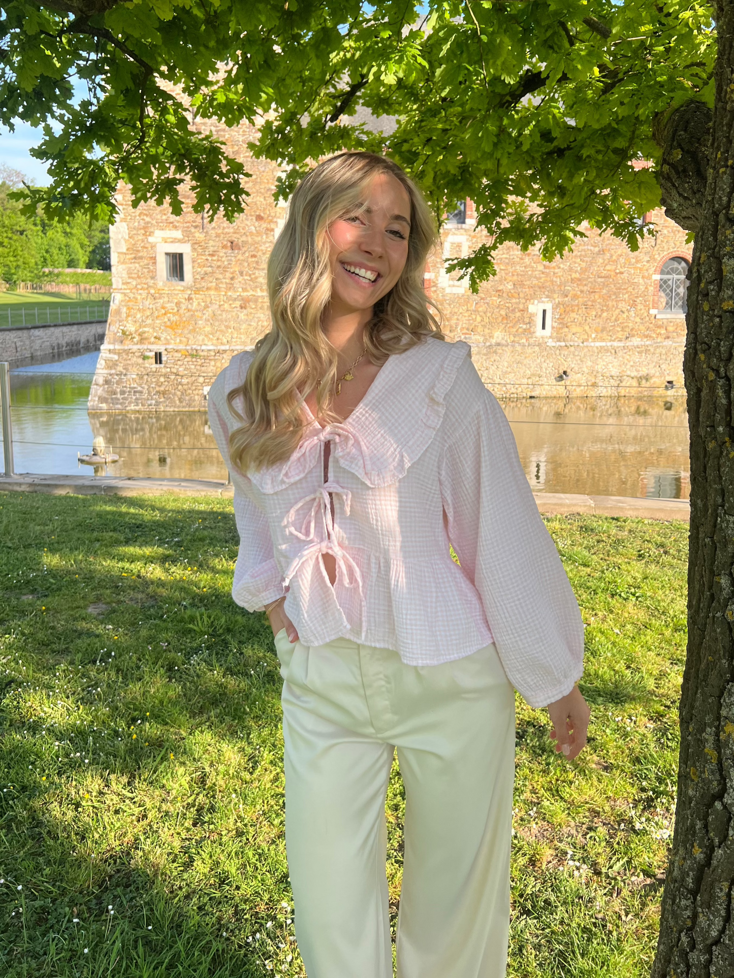 Blouse Vichy Rose